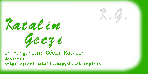 katalin geczi business card